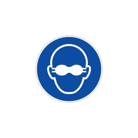 Panneau Lunettes de protection opaques obligatoires - Rigide Ø80mm - 4021515