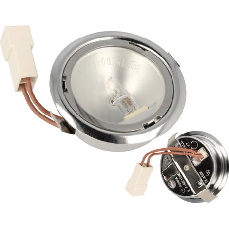 FARETTO ALOGENO LUCE CAPPA CROMATO 10WATT 12V ELICA TURBOAIR WHIRLPOOL SMEG BEST
