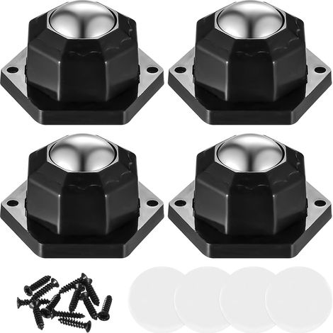 4 Pcs Petite Roulettes pour Meubles Demenagement, Roulettes Pivotantes Auto-adhésives à 360 Degrés, Roulette Meuble Charge, Roulettes pour Meubles Lourd Universelles pour Boîtes de Rangement (1/5)