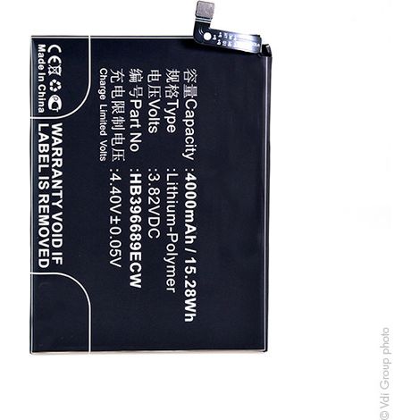 NX - Batterie téléphone, smartphone, GSM pour Huawei 3.82V 4000mAh - HB396689ECW