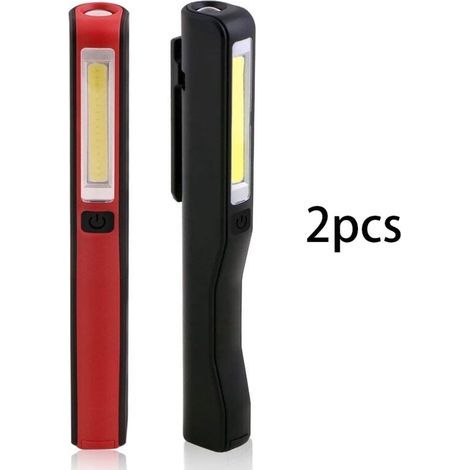 Lampada da lavoro a LED ricaricabile, confezione da 2 lampade COB da 350 lumen per meccanici (1/5)