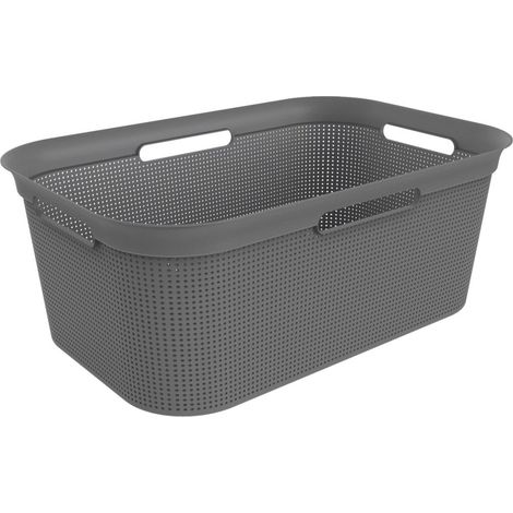 Panier à linge flexible Rotho Brisen 41 L Anthracite (1/2)