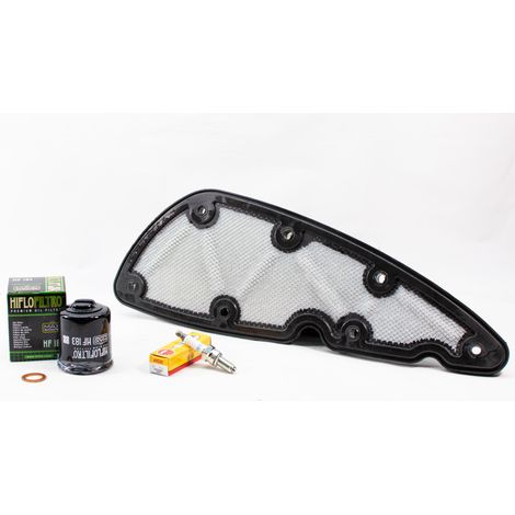 Kit Révision Filtres Bougies pour PIAGGIO MP3 350 HPE Sport ABS de 2018 à 2020 - Sans Huile