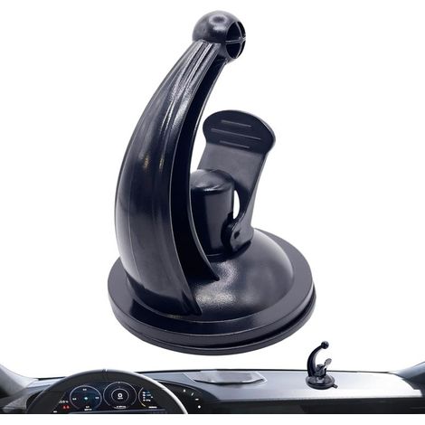Suction cup mount for car navigation devices – Robust GPS mount, multifunctional dashboard mount, reusable vehicle accessory for daily commute and more (1/5)
