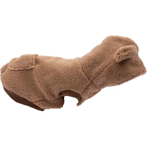 Pet -Felpe Chaud pour Chien, Maille Confort Taille Moyenne Petite 40 Cm, Fermeture Réglable, Capuche avec Oreilles Et Trou pour Laisse Vêtements, Bouton Ferme Capuche (1/2)