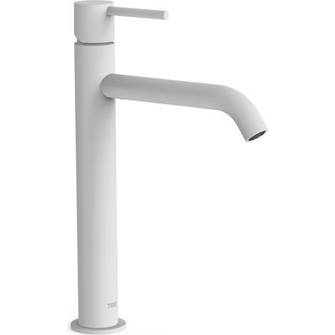 TRES 26230701BM STUDY Grifo Monomando Caño Alto para Lavabo Color Blanco Mate - ref: 26230701BM (1/2)