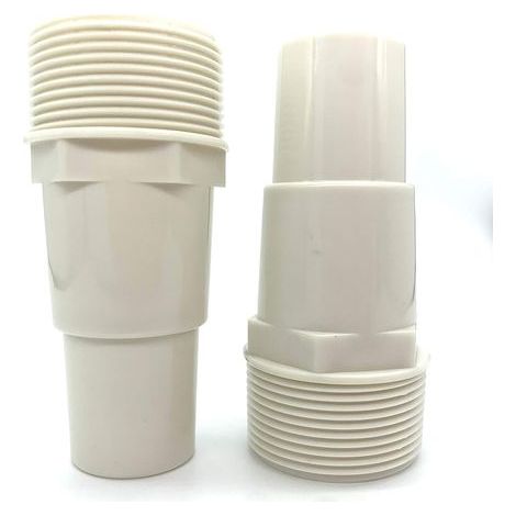 Adaptateur de tuyau de pompe de filtre de piscine 1 1/4'-1 1/2' – Raccord fileté 1,5' PVC – Lot de 2 – Compatible avec Hayward SPX1091Z7 et SPX1091Z4 (1/4)
