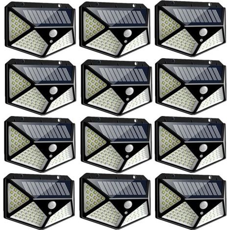 100LED Solarleuchte IP65 Wasserdicht für den Außenbereich - 12er-Pack