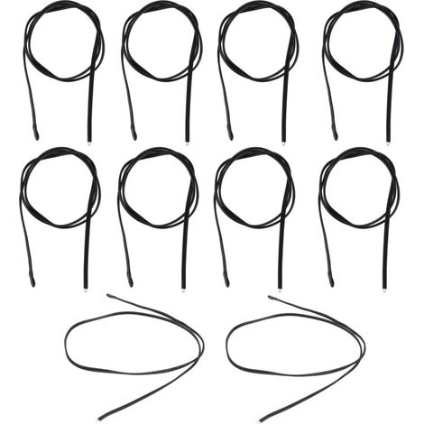 10 Capteurs de Température NTC B3950 50K pour Automobiles, Sonde Thermique en PVC et Résine Époxy, Longueur 500mm (1/5)