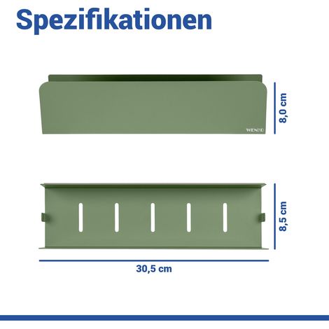 Duschregal LIZAN, 8,5 x 30,5 x 8 cm, WENKO (1/5)