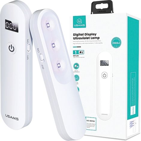 Sterilizzatore/Lampada di disinfezione UV portatile Usams Mini, colore bianco, modello ZB159XDD01 (US-ZB159) (1/5)
