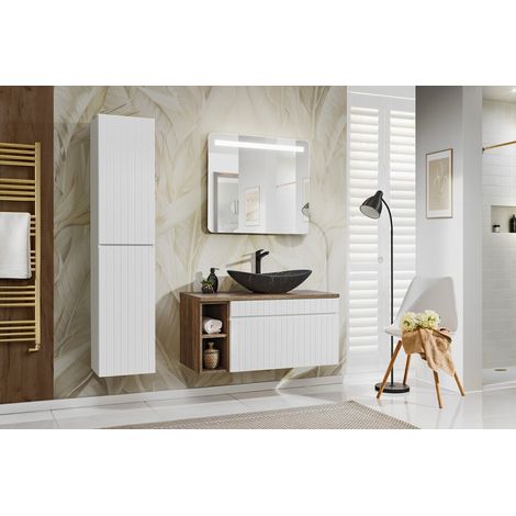Ensemble de salle de bain complet 100 cm - Emblematic White - Livraison gratuite