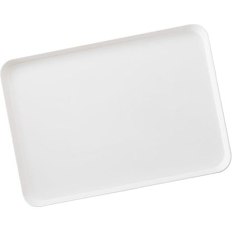 Assiette de petit-déjeuner rectangulaire en plastique, plateau de service pour fruits, pain, plat pour le dîner, idéale pour la maison, les cafés et les hôtels. (1/5)