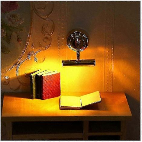 Accessoires pour lampe murale miniature vintage à LED à l'échelle 1:12 (1/5)