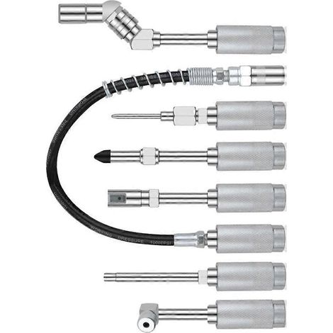 Kit adaptateur de lubrification, buse et distributeur, raccord de graisse métallique à angle de 90 degrés (1/5)