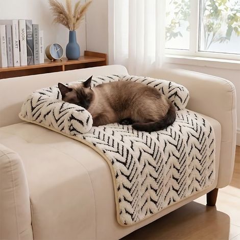 BelleRise - Canapé-lit deux-en-un pour chats et chiens, canapé-lit en peluche avec rembourrage moelleux (adapté aux chats et aux petits chiens) (1/5)