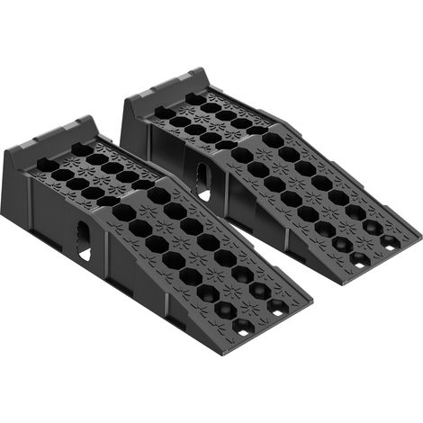 Wiltec Cunei livellatori auto veicoli 2 pz. max 6 t Rampa di livellamento in plastica (1/5)