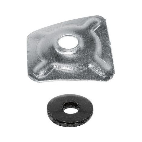 Lot De 10 Plaquettes Et Rondelles, L.38 Mm Aluminium 701039 Bol-Fixations