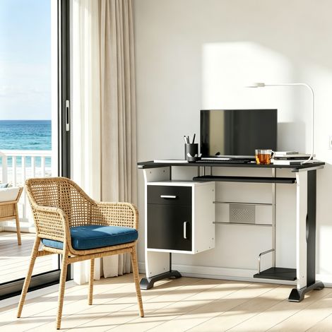 Zeitgenössischer Stil Gaming Tisch,Computer Schreibtisch,Bürotisch,Schreibtisch mit Multi-Speicherplatz(nur mit Schreibtisch) (1/5)
