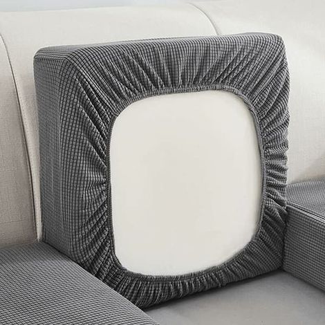 Housse extensible pour coussin de canapé, protection pour meubles, housse de siège de canapé, housse de canapé anti-poussière (Couleur : 1, Taille : S (50-65 cm)) (1/3)