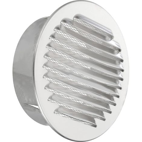 5 Pouces Couverture De Ventilation Universelle En Aluminium À Persiennes Grille Rond Bouche D'Aération Grillage Métallique Pour Plafond Sol Ventilation (1/5)