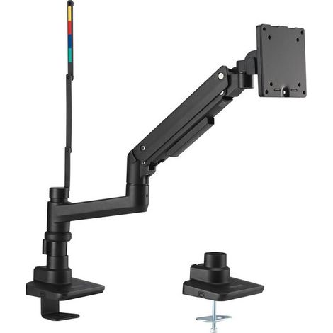 Kensington K58273WW - Brazo de monitor único resistente, soporte de monitor ajustable con resorte de gas, soporte para PC (1/4)