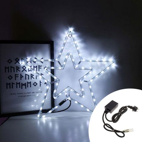 Stella luminosa 49cm da 90 Led Bianco Freddo da esterno Wisdom (1/3)