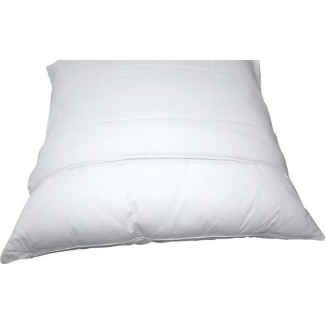 Douceur D'Intérieur – Taie d'oreiller molleton 100% coton blanc 50x70 cm – Protection douce contre l'humidité et les allergènes – Lavable en machine