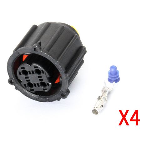 Connecteur automobile circulaire 4 broches 17984000002 (DJ3043YB-2.5-11/21) (1/4)