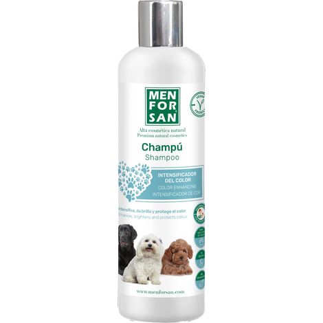 MENFORSAN Shampoo intensificatore di colore per cani 300ml, esalta il colore naturale del mantello, dona lucentezza, prodotto vegano (1/4)