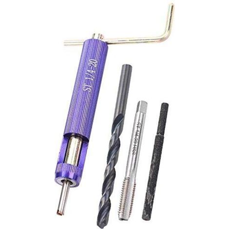 Kit d'outils d'installation de jeu d'inserts filetés en acier inoxydable 50 pièces 1/4-20UNC 1.5D (1/5)