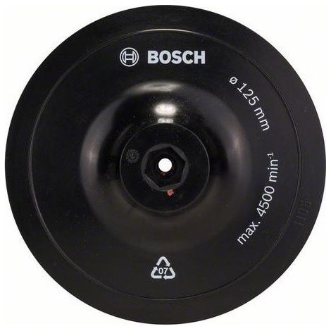 BOSCH PLATORELLO D. 125 MM CODOLO D. 8 MM C/VELCRO (1/3)