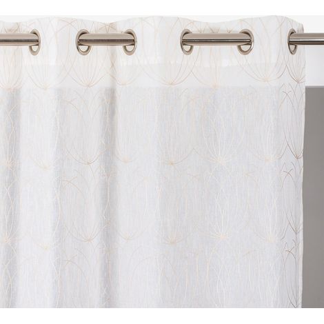 Cortina transparente, Nymphea, color beige, 240 x 140 cm. AUTRES (1/3)