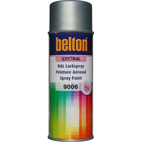 Pintura en aerosol Spectral brillante 400ml Ral 9006 aluminio blanco - Belton