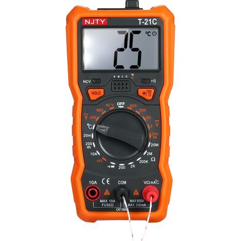 T21C 1999-Count-Wechsel-/Gleichstrom-Multimeter mit Taschenlampe und Magnet (1/5)