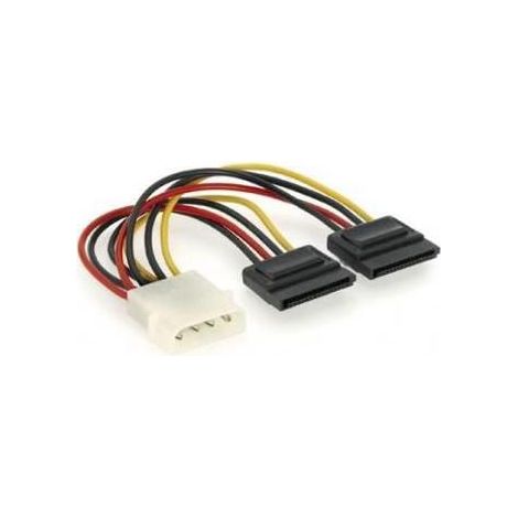 Gembird CC-SATA-PSY2 Kabel de SATA 0,15 m - Cable SATA (0,15 m, Stecker / Stecker)
