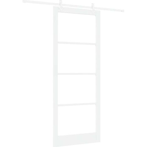 Maison Exclusive - Schiebetür Weiß 93 x 232 cm Massivholz Kiefer