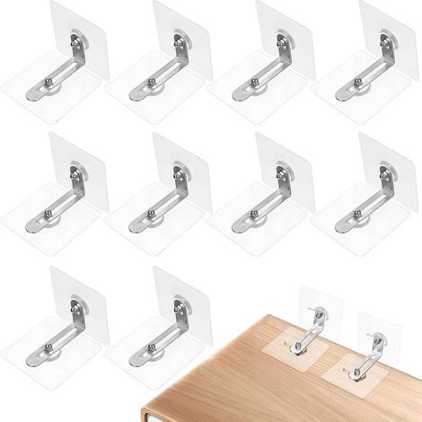 Kit de 12 chevilles adhésives Toyvian pour meubles, anti-chute (1/5)