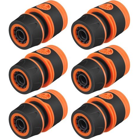 Raccord Tuyau - 13 mm - Pour Arrosage Jardin Et Lavage Voiture - Lot De 6 (1/5)