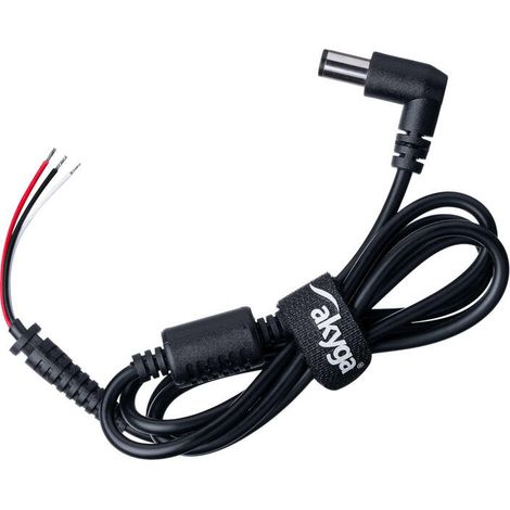 Cable de alimentación para portátil Dell Akyga AK-SC-14, 7,4 x 5,0 mm + cable con pines, 1,2 m