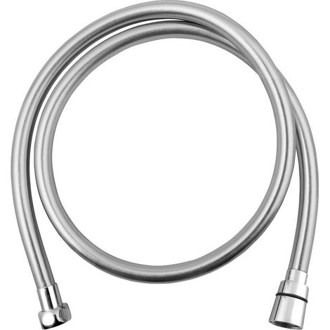 Flexible de douche nylon tressé anti-entortillement 1,5 m gris fusil grande capacité salle de bain (1/2)