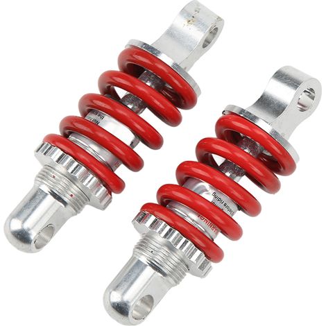 2 pièces d'amortisseur assisté par ressort arrière en alliage d'aluminium réglable pour ATV Scooter 100mm. (1/5)