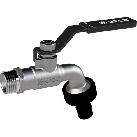 Grifo curvo cromado conexion rapida p/negra 1/2 x 3/4 arco