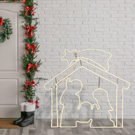 PRESEPE LUMINOSO NEON 1320 LED 1,5M + 115XH115CM (1/4)