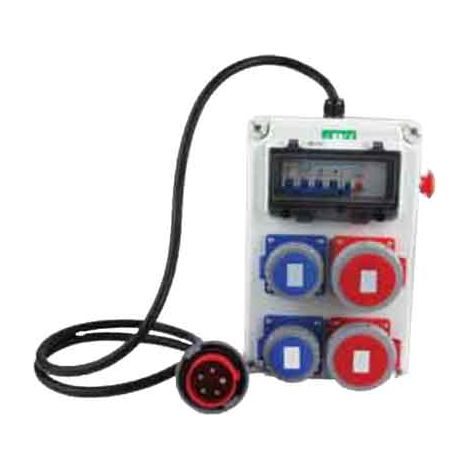TABLERO DE DISTRIBUCIÓN 220V/380V CON BOTÓN DE PARADA DE EMERGENCIA