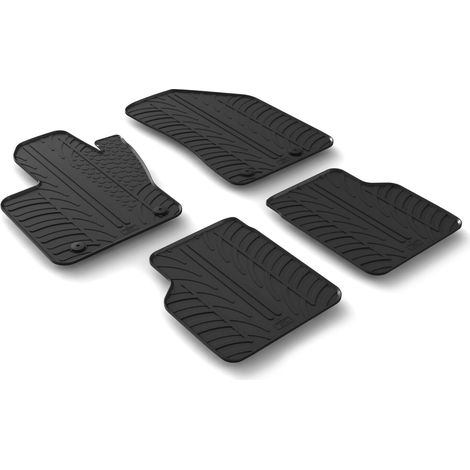 Set tappeti su misura in gomma - compatibile per Jeep Compass (07/1705/25)