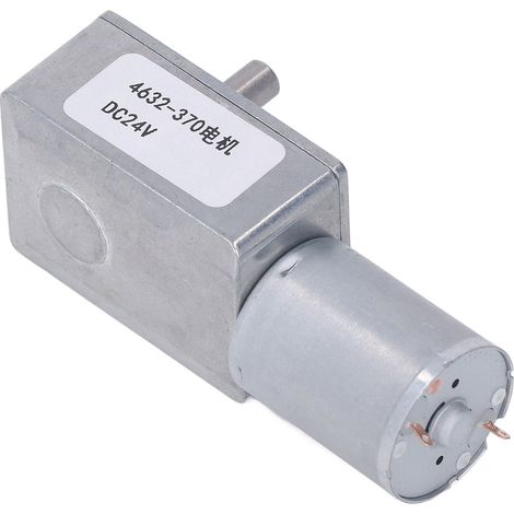 Gleichstrom-Schneckengetriebemotor, selbsthemmende Messingspule, Gehäuse aus Aluminiumlegierung, Drehzahlreduzierungs-Getriebemotor, 24 V DC, 150 U/min (1/5)