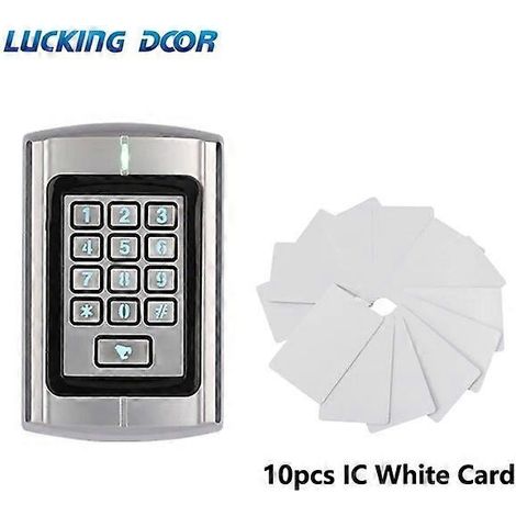 Machine de contrôle d'accès étanche RT380 en métal, lecteur de cartes pour 1000 utilisateurs, système de contrôle d'accès WiegandIC version 10 cartes (1/5)