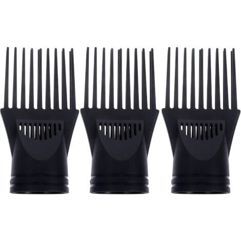 BUNTHAUS Teile/satz Diffusor Für Haartrockner Diffusor Haartrockner Düse Zubehör Haartrockner Zubehör Flache Mund Kamm Elektrische Haartrockner Kamm Schwarz spitze (1/5)