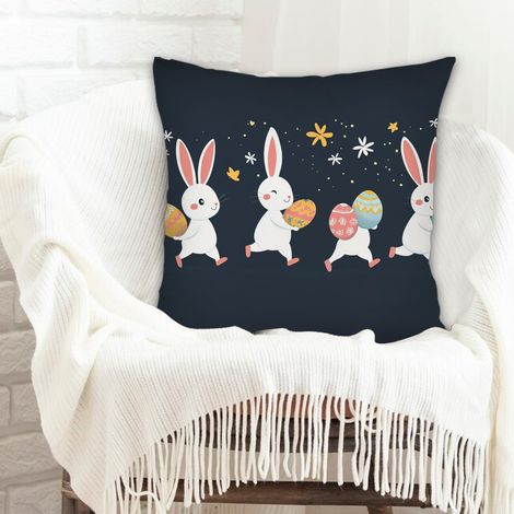 Housse de coussin sans coussin cachée zippée pour Noël, anniversaire, ou toute occasion (1/5)